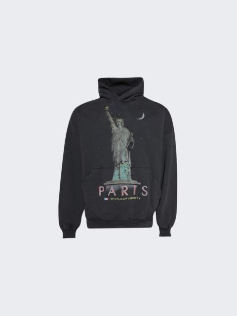 BALENCIAGA Paris Liberty Oversized Hoodie Faded Black