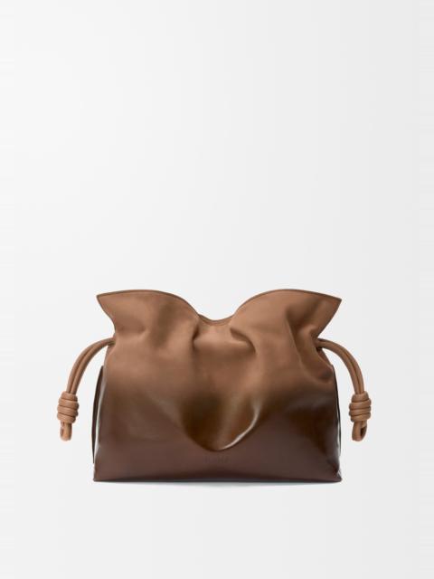 Loewe Medium Flamenco clutch in gradient patent nubuck