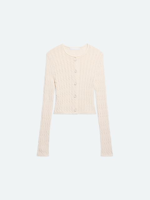 Helmut Lang CABLE CROP CARDIGAN