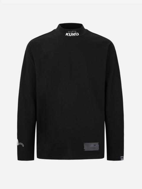 EVISU Graffiti Effect Slogan Print Long Sleeve T-shirt