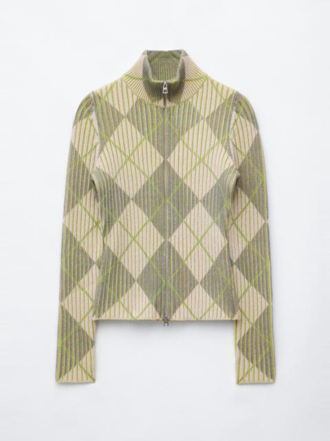 & Other Stories Wool-Cotton Zip Cardigan