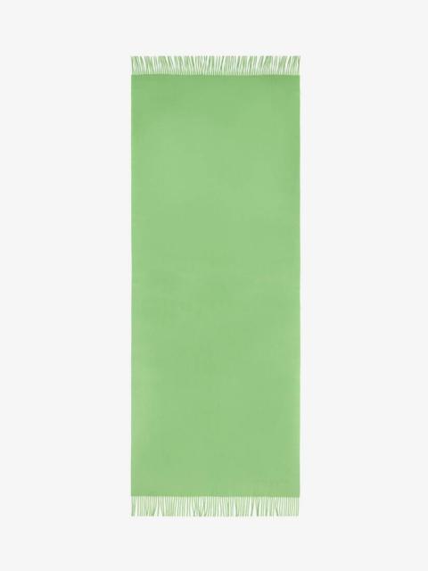 Alexander McQueen Women's Embroidered Stole in Acid Green