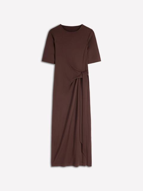 BODEN Zinnia Tie Ponte Midi Dress-Espresso