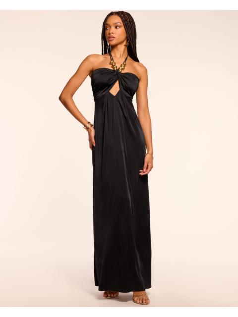 RAMY BROOK Camryn Jersey Embellished Halter Gown