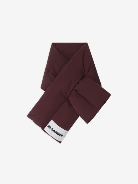 Jil Sander logo-patch padded scarf