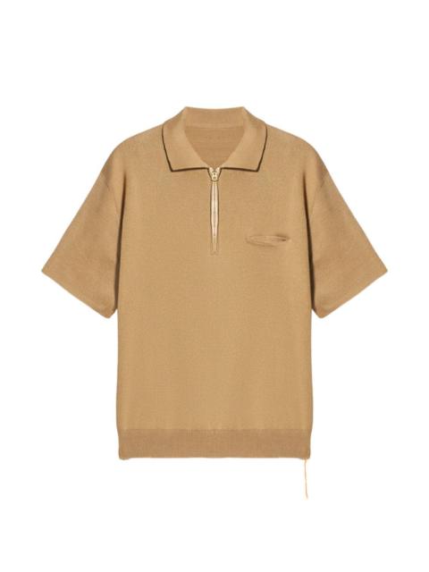 FORTELA Laight zip front-pocket polo shirt