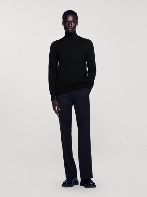 Sandro ROLL NECK WOOL SWEATER