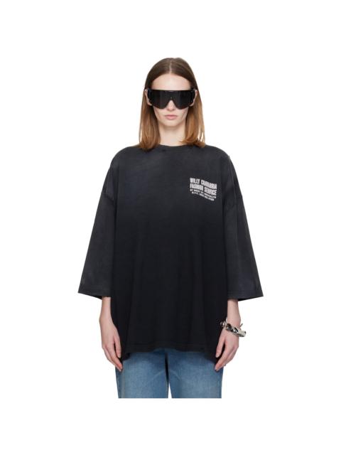 WILLY CHAVARRIA Black 'Fashion Services' Buffalo T-shirt