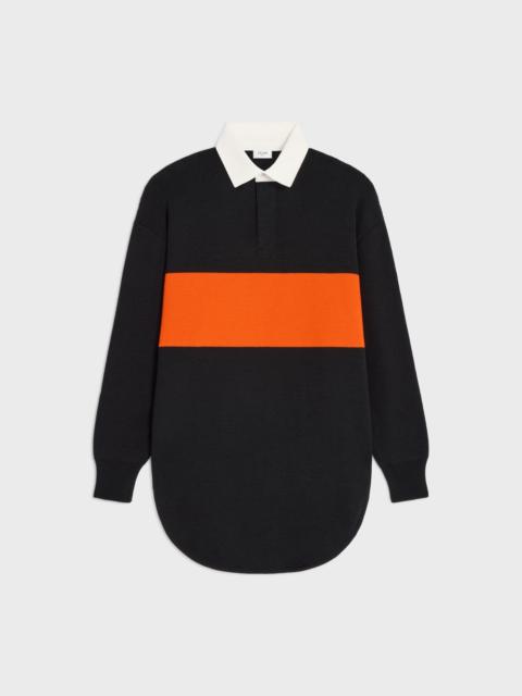 CELINE oversized polo sweater IN wool