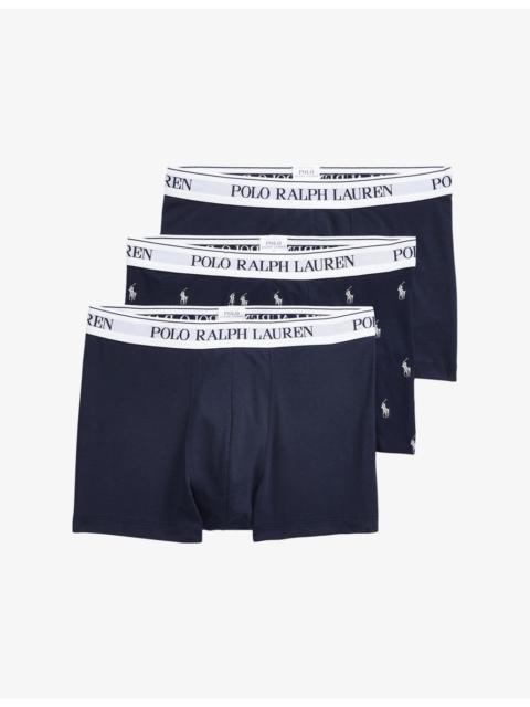 Polo Ralph Lauren Classic Pack of Three Cotton-Blend Trunks