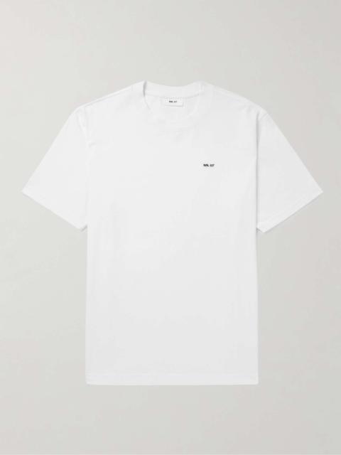 NN07 Adam Logo-Embroidered Pima Cotton-Jersey T-Shirt