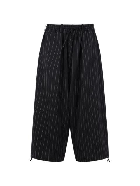 Y-3 wide-leg pinstripe trousers