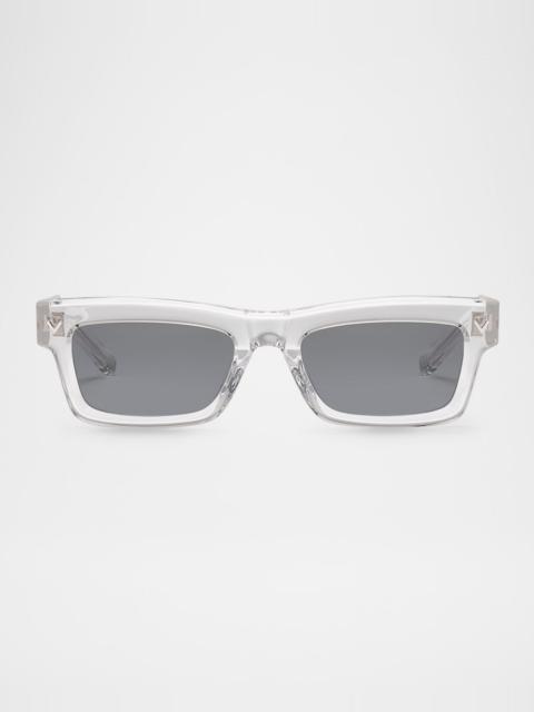 Valentino Rectangle Acetate Sunglasses