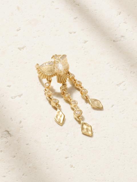 JACQUIE AICHE 14-karat Gold Diamond Ear Cuff