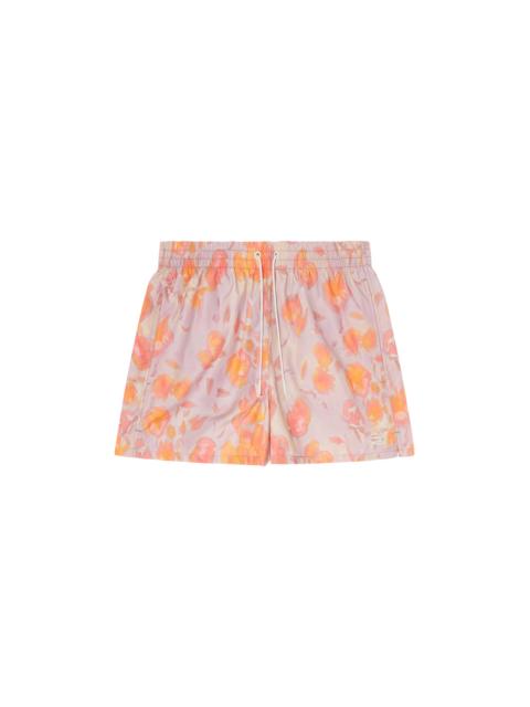 Diesel METALLIC SWIM SHORTS WITH FLORAL PRINT