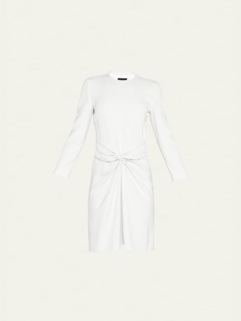 GIORGIO ARMANI Ruched Long-Sleeve A-Line Dress