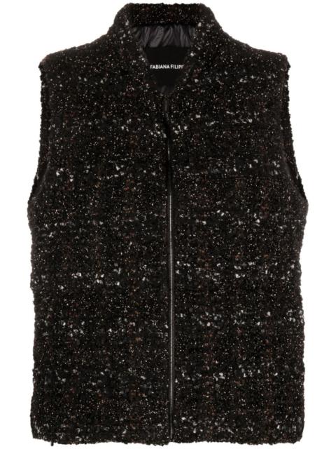 FABIANA FILIPPI padded bouclÃ© gilet