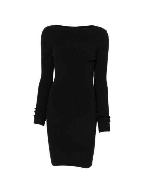 Rick Owens cut-out ribbed mini dress