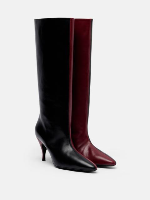 herbert levine Two Faced leather knee-high boots