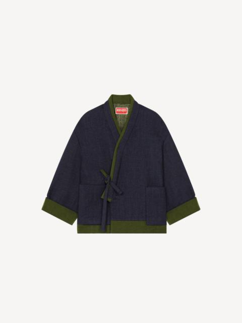 KENZO Wool kimono coat