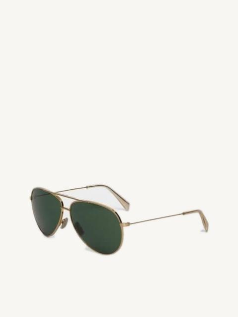 CELINE Metal Frame 02 Sun in Gold/Green