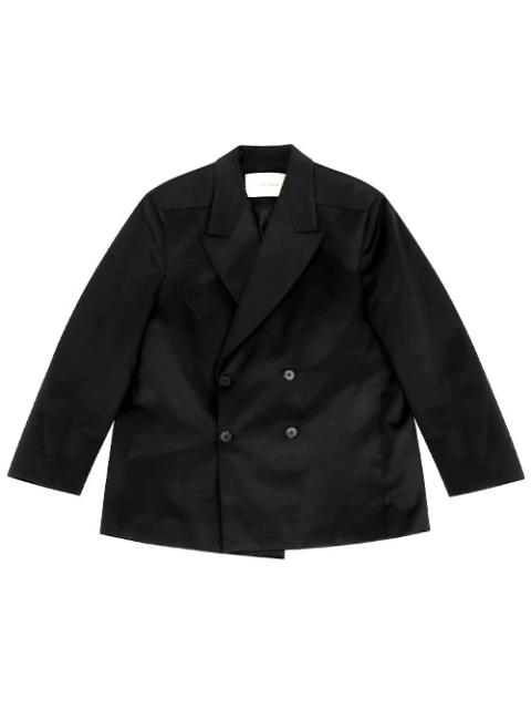 entire studios DOUBLE BREASTED BLAZER BLACK SATEEN