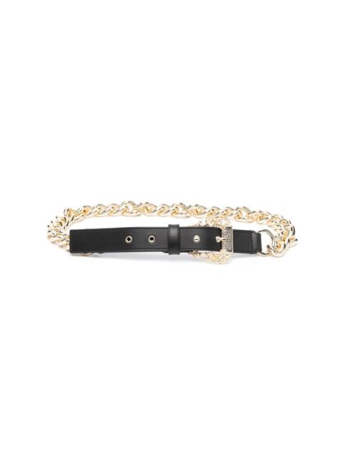 VERSACE JEANS COUTURE chain-link leather belt