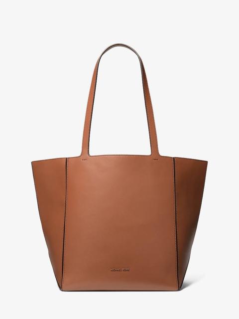 MICHAEL KORS Jordi Large Leather Tote Bag