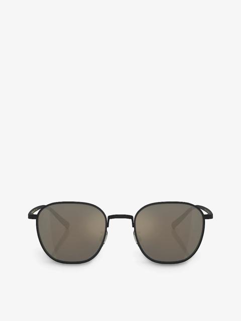 Oliver Peoples OV1329ST Rynn square-frame titanium sunglasses