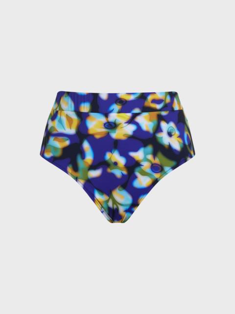 Vilebrequin WOMEN HIGH-WAISTED BIKINI BOTTOM FRANGIPANIER TROUBLE