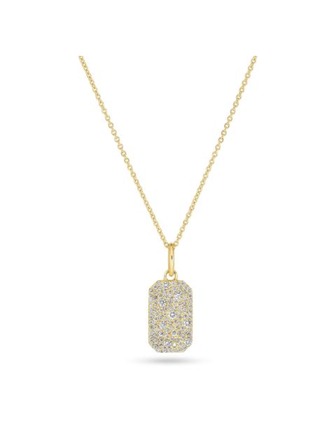 STONE AND STRAND LAB-Created Hold Me Diamond Tag Necklace