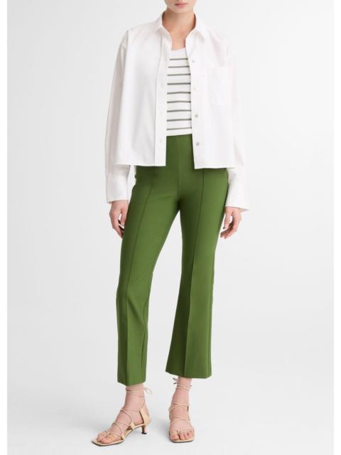 Vince Niki Mid-Rise Pintuck Crop Flare Pant