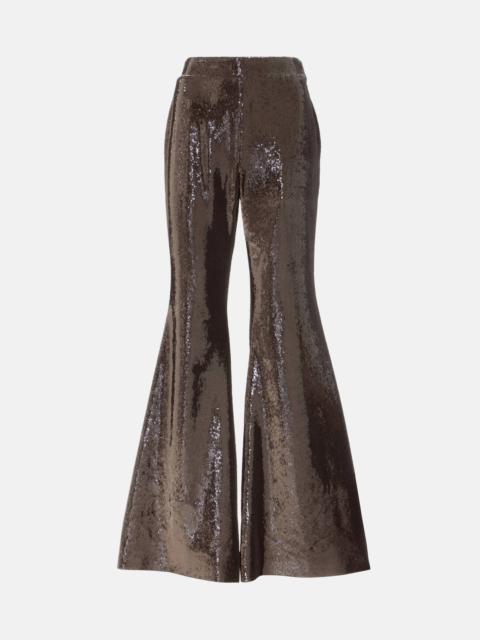 NINA RICCI Sequined flared pants
