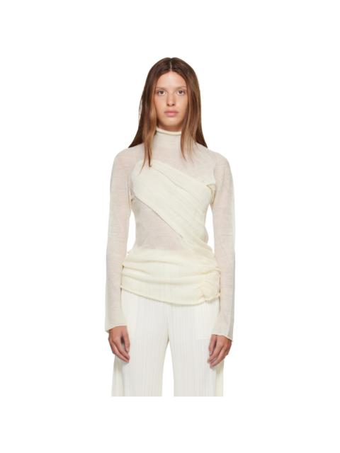 ISSEY MIYAKE Off-White Hug Top