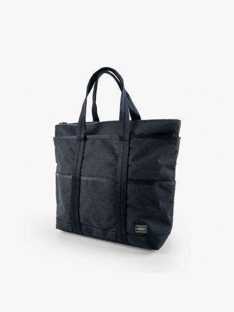 Iron Heart POR-HYB-TOTE-BLK Porter - Yoshida & Co. - Hybrid Tote Bag - Black
