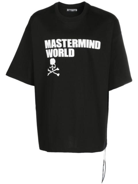 mastermind JAPAN slogan 인쇄 면 T 셔츠