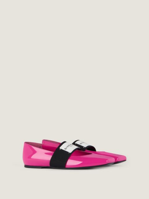 Givenchy SLICED SQUARE BALLERINAS IN PATENT LEATHER