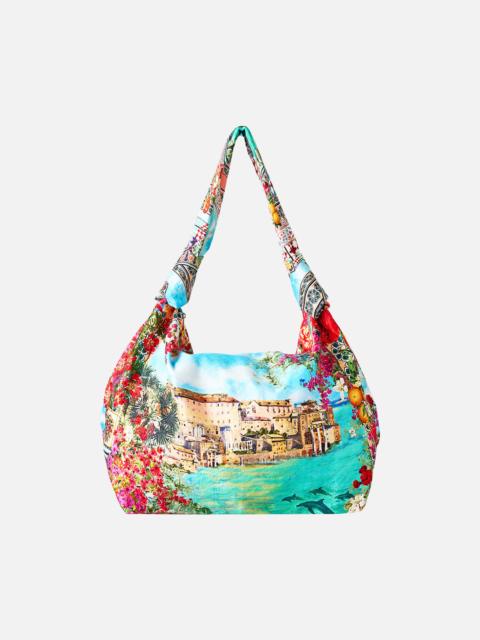 CAMILLA SLOUCH SHOULDER BAG WITH KNOT DETAILS