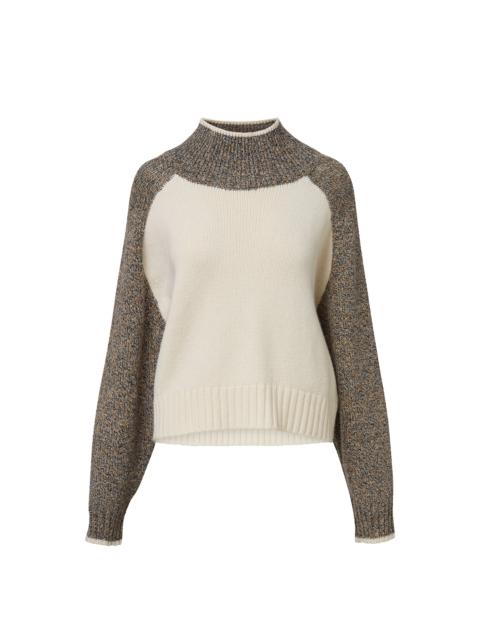VERONICA BEARD MALACHI MOCK-NECK SWEATER