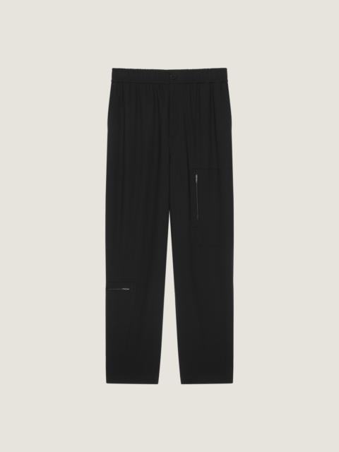 Givenchy MULTI ZIP TROUSERS IN WOOL CREPE