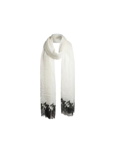 Valentino lace-trim scarf