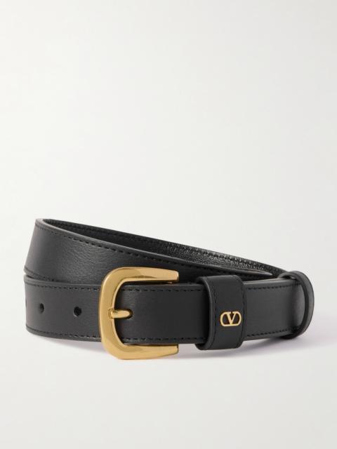 Valentino Vlogo Leather Belt