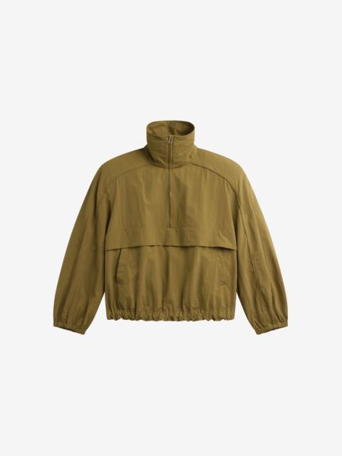 The Frankie Shop Sora Funnel Neck Anorak - Pale Olive