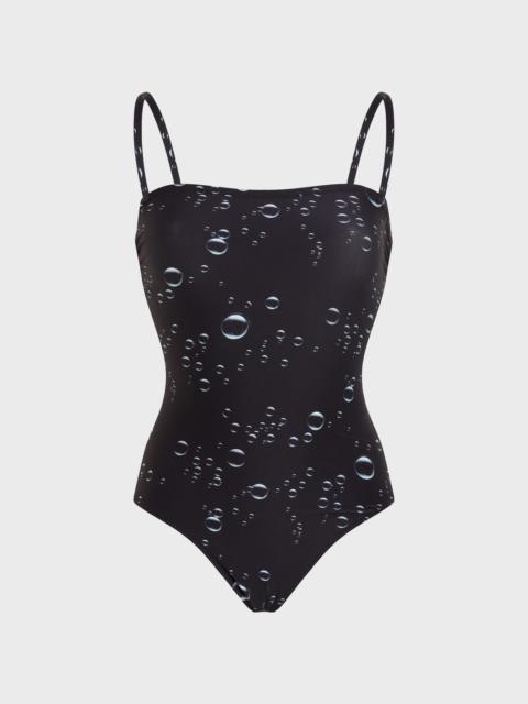 Vilebrequin WOMEN BUSTIER ONE-PIECE SWIMSUIT BUBBLE 3D