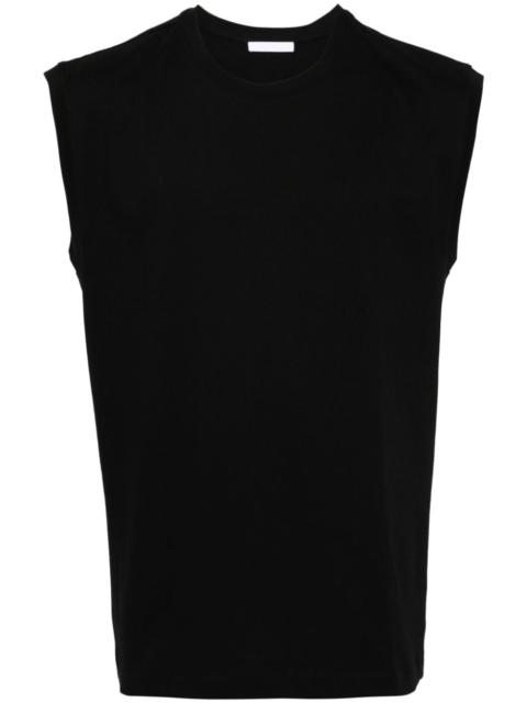Helmut Lang logo-print sleeveless T-shirt