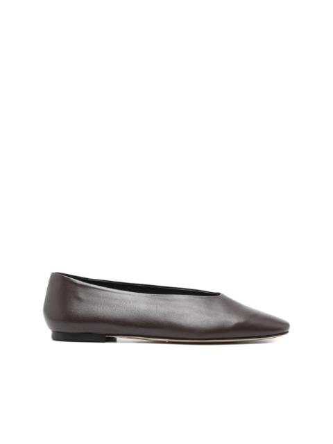 Aeyde square-toe leather flats