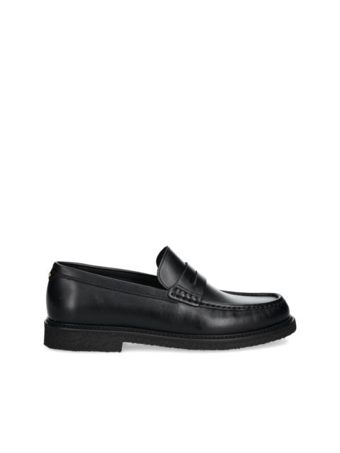BOSS leather loafers
