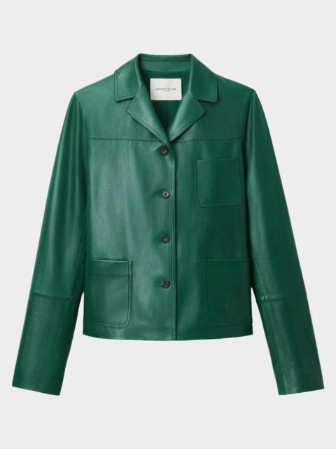 Lafayette 148 New York Three-Pocket Nappa Leather Jacket