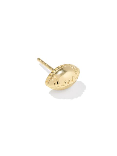 KENDRA SCOTT Football 18k Yellow Gold Vermeil Single Stud Earring