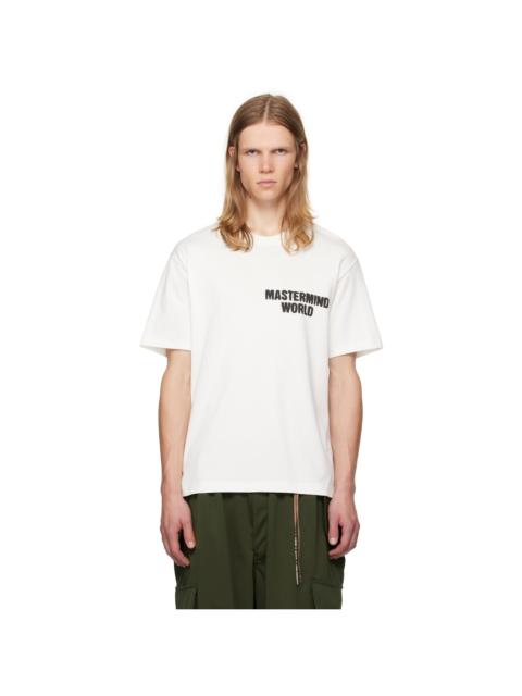 MASTERMIND WORLD White Spray Paint T-shirt